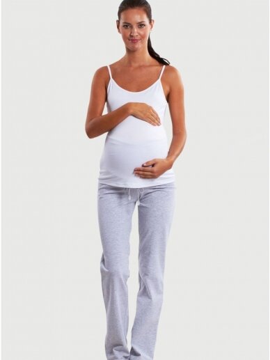 Sportinės kelnės nėščiosioms Fitness (pilka)