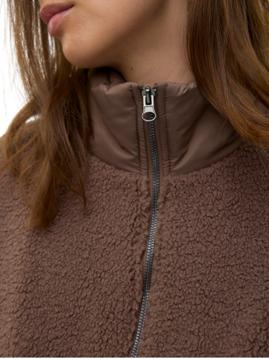 Demisezoninė striukė MLSAGA, 2in1, Mama;licious (coffee quartz)
