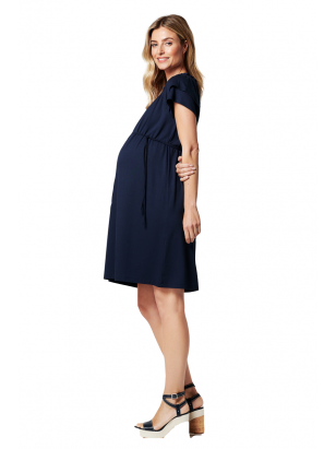 Suknelė nėščioms, tamsiai mėlyna