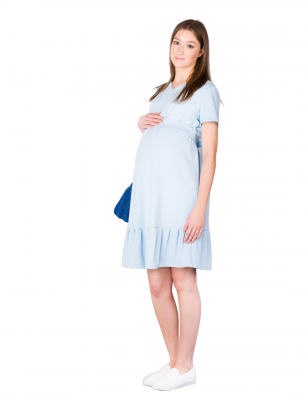Suknelė nėščioms Ayda, Bebefield (melsva)