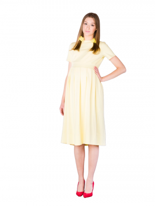 Suknelė nėščioms Athena, Bebeliend (geltona)