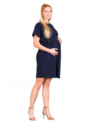 Maternity Gloria Navy Dress