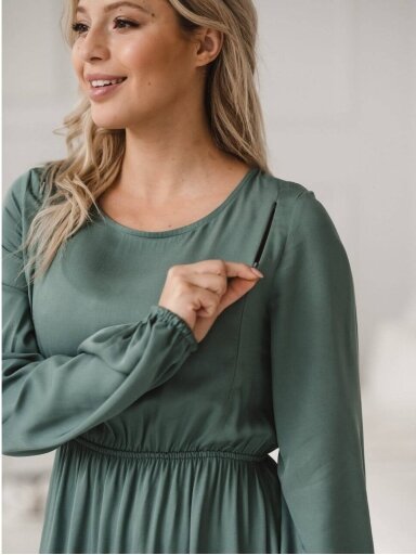 Suknelė nėščioms ir maitinančioms, Lovely, ForMommy (Žalia)