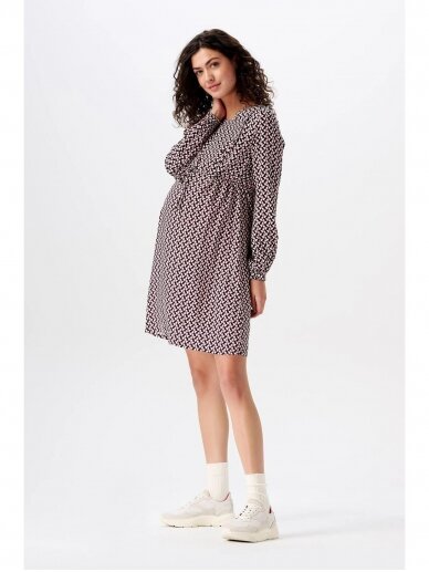 Dress with long sleeves for pregnant and nursing,  Off White, Esprit 3