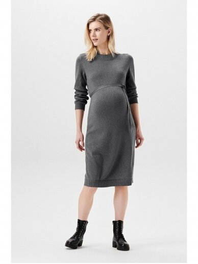 Long-sleeved dress for pregnant grey, Esprit 2