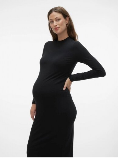 MIDI suknelė nėščioms, MLEVA, Mama;licious (juoda) 5