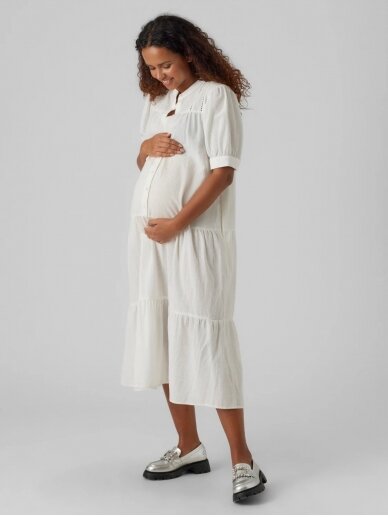 Suknelė nėščioms, VMMMILAN, Vero Moda (balta) 3