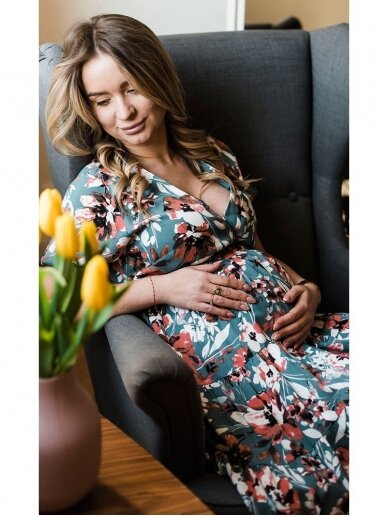 Dress for pregnant and breastfeeding Nostalgia, HappyMum  1