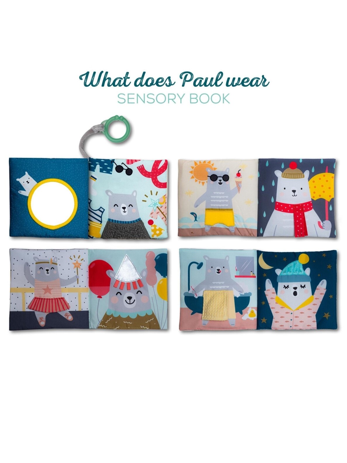 Taf Toys kūdikio knygelė What does Paul wear 2 Taf Toys kūdikio knygelė What does Paul wear 2