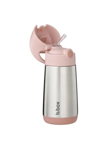 Terminė gertuvė su šiaudeliu 350 ml, b.box, Blush Crush