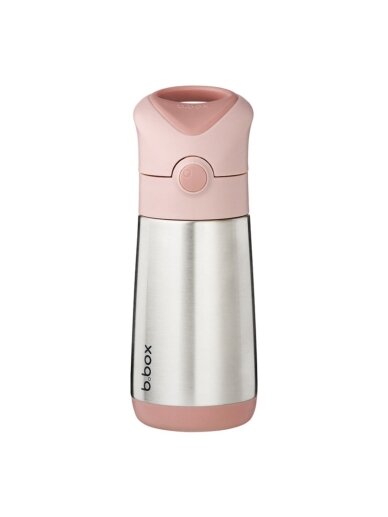 Insulated Drink Bottle with Straw 350 ml, b.box, Blush Crush Insulated Drink Bottle with Straw 350 ml, b.box, Blush Crush