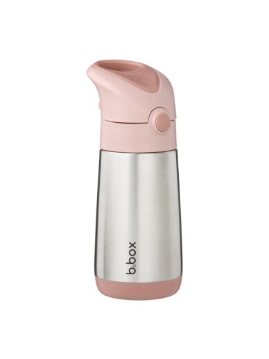 Insulated Drink Bottle with Straw 350 ml, b.box, Blush Crush 2 Insulated Drink Bottle with Straw 350 ml, b.box, Blush Crush 2