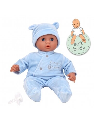 TINY TEARS minkšta lėlė-kūdikis, su mėlynais rūbeliais, 11013 2