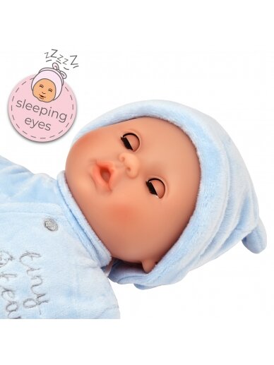 TINY TEARS minkšta lėlė-kūdikis, su mėlynais rūbeliais, 11013 4