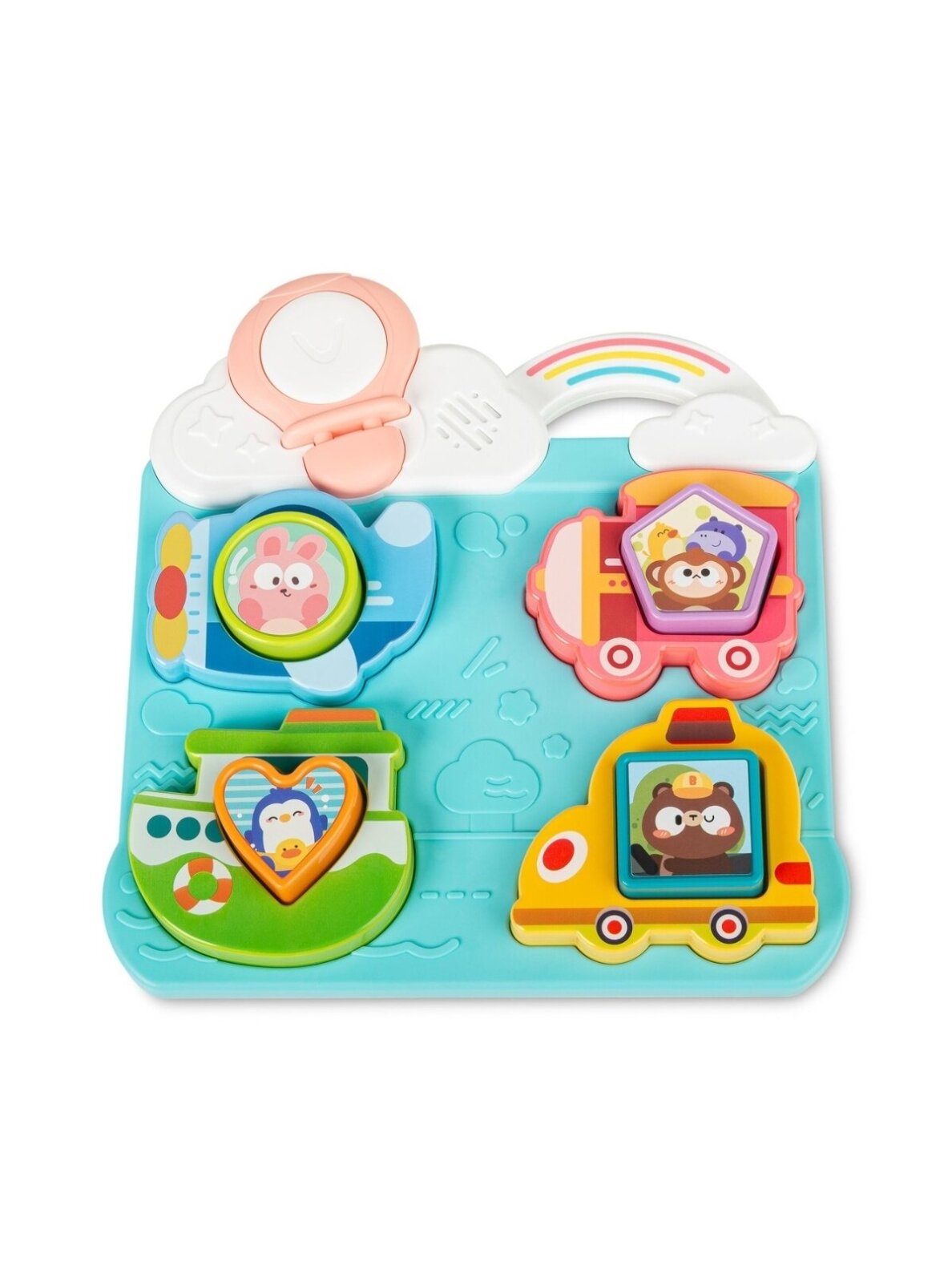 Toyz Educational Toy Vehicles and Shapes Puzzle, Blue Toyz Educational Toy Vehicles and Shapes Puzzle, Blue