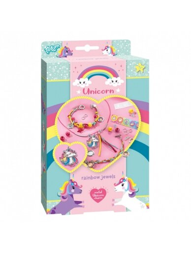 TOTUM kūrybinis rinkinys Unicorn Rainbow Jewellery, 071063 3