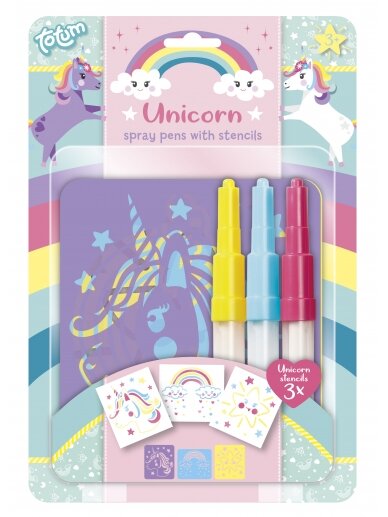 TOTUM piešimo kūrybinis rinkinys Unicorn Spray Pens, 071018