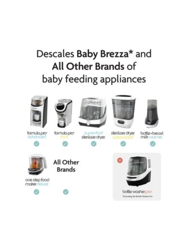 Universal Descaling Tablets, 24 pcs, Baby Brezza 2 Universal Descaling Tablets, 24 pcs, Baby Brezza 2
