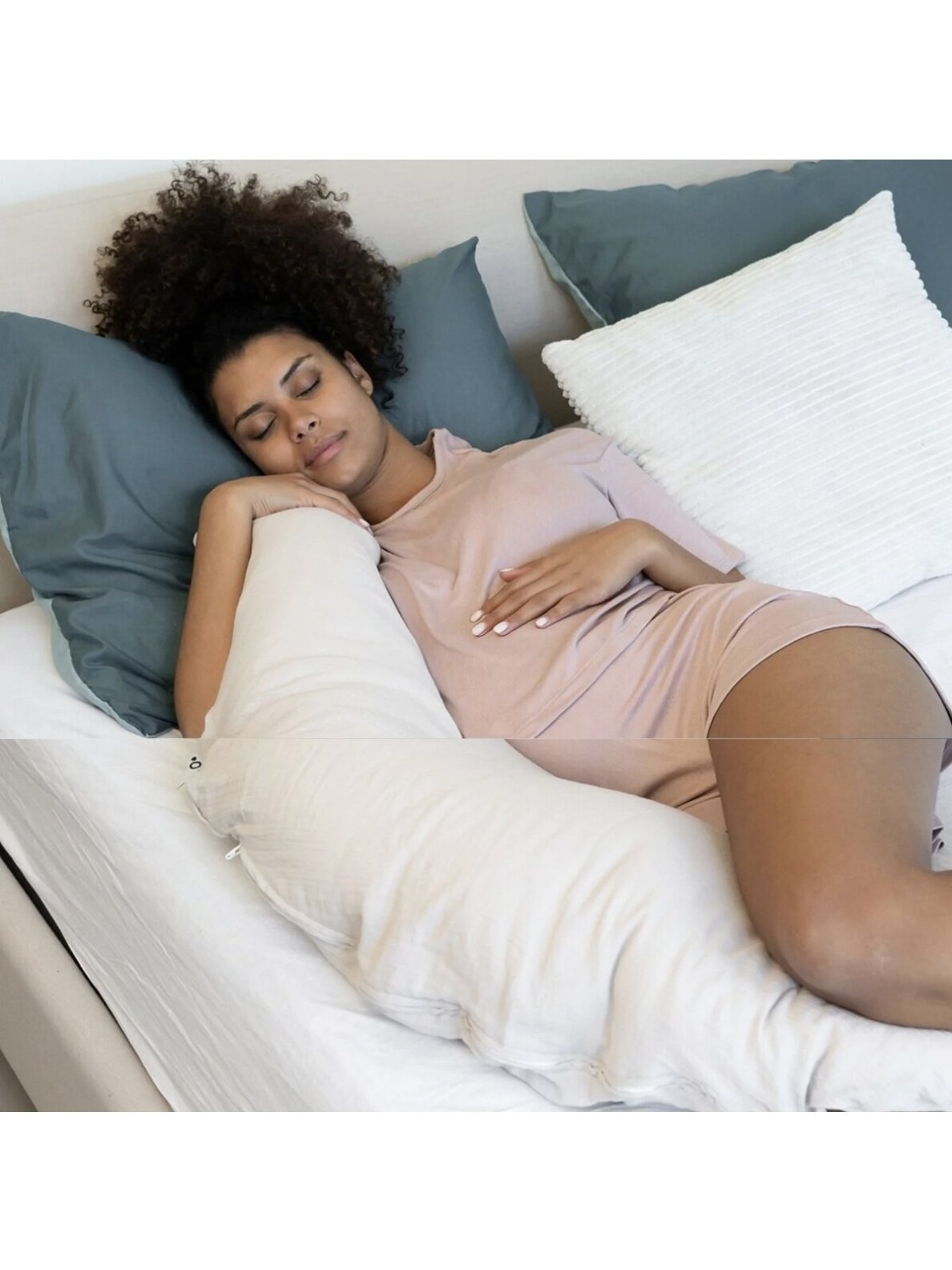 Comfy Big maternity pillow cover, doomoo (Tetra Almond) 1 Comfy Big maternity pillow cover, doomoo (Tetra Almond) 1