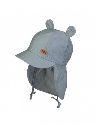 Vaikiška kepurė su kaklo apsauga, UV+30, Pelytė, TuTu (žalia)