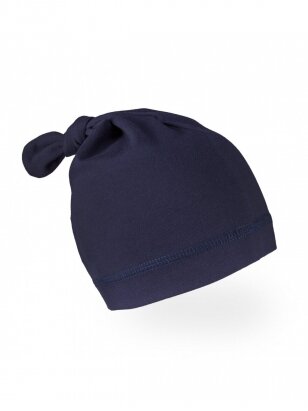 Vaikiška kepurė su mazgeliu, TuTu (navy blue)