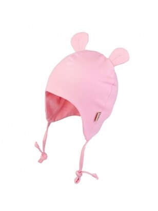 Dviguba kepurė su ausytėmis TuTu (pink)