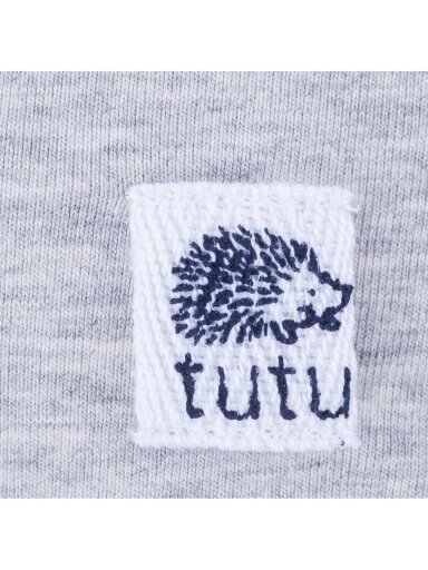 Vaikiška kepurė su kaklo apsauga, Ežiukas, TuTu (pilka)