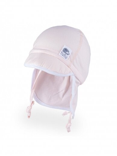 Vaikiška kepurė su kaklo apsauga, Ežiukas, TuTu (šviesiai rožinė)