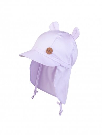 Vaikiška kepurė su kaklo apsauga, UV+30, Pelytė, TuTu (violetinė)