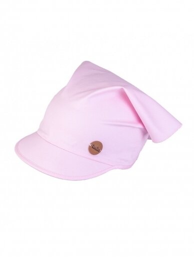 Vaikiška kepurė - skarelė su snapeliu, UV+30, TuTu (rožinė)