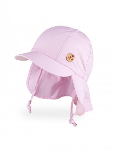 Vaikiška kepurė su UV filtru ir kaklo apsauga, TuTu (rožinė)