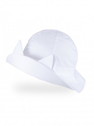Vaikiška kepurė su ausytėmis, TuTu (balta)