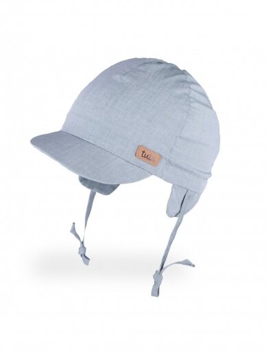 Vaikiška kepurė su raišteliais ir UV filtru, TuTu (žalsva)