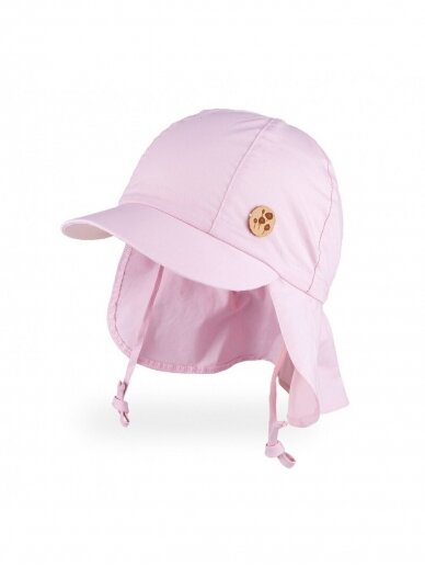 Vaikiška kepurė su UV filtru ir kaklo apsauga, TuTu (pink)