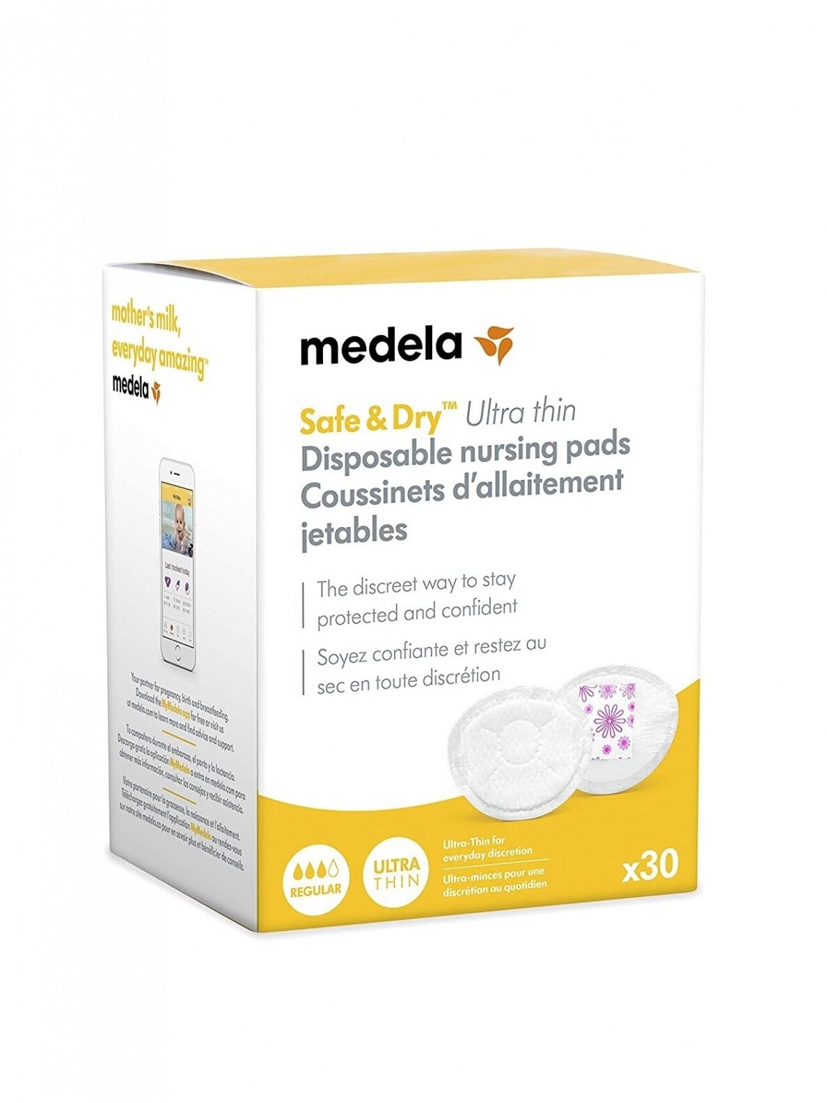 Disposable bra pads Medela ultra thin (30pcs.) Disposable bra pads Medela ultra thin (30pcs.)