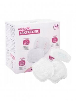 Bocioland Disposable Breast Pads, 100 psc