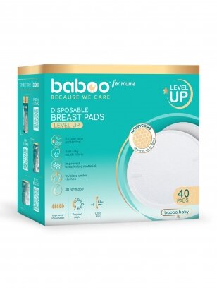 Disposable bra pads, 40 pcs, Baboo