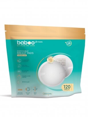 Disposable bra pads, 120 pcs, Baboo