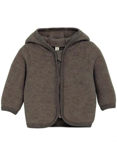 Merino vilnos megztukas su gobtuvu HUTTEliHUT (Beige) Merino vilnos megztukas su gobtuvu HUTTEliHUT (Beige)