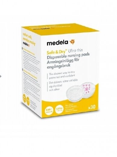 Disposable bra pads Medela ultra thin (30pcs.) 3 Disposable bra pads Medela ultra thin (30pcs.) 3