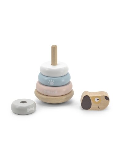 VIGA PolarB Wooden Stacking Puppy 1