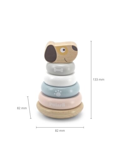 VIGA PolarB Wooden Stacking Puppy 2 VIGA PolarB Wooden Stacking Puppy 2