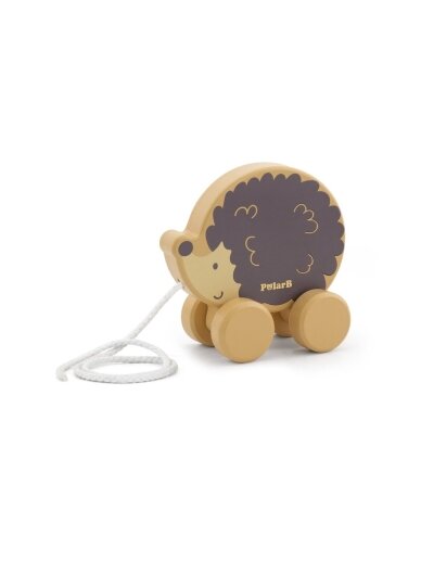 VIGA PolarB Wooden Pull-Along Toy Hedgehog