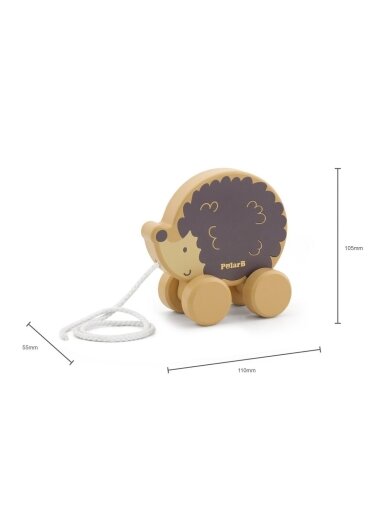 VIGA PolarB Wooden Pull-Along Toy Hedgehog 2 VIGA PolarB Wooden Pull-Along Toy Hedgehog 2