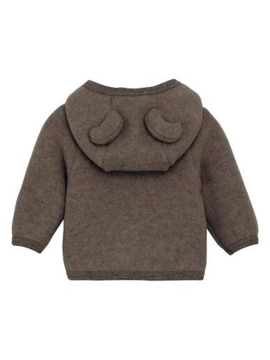 Wool Cardigan for Babies, Huttelihut (Brown Melange) 2 Wool Cardigan for Babies, Huttelihut (Brown Melange) 2