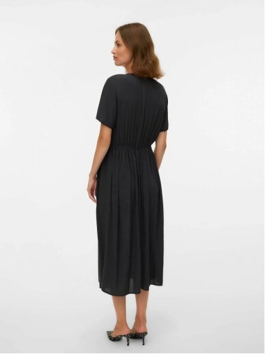 Viscose dress for pregnant and nursing women MLNARA Mama;licious (Black) 2