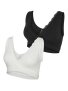 Cotton nursing bra MLHELENA, 2pcs. Mama;licious (Black/White)