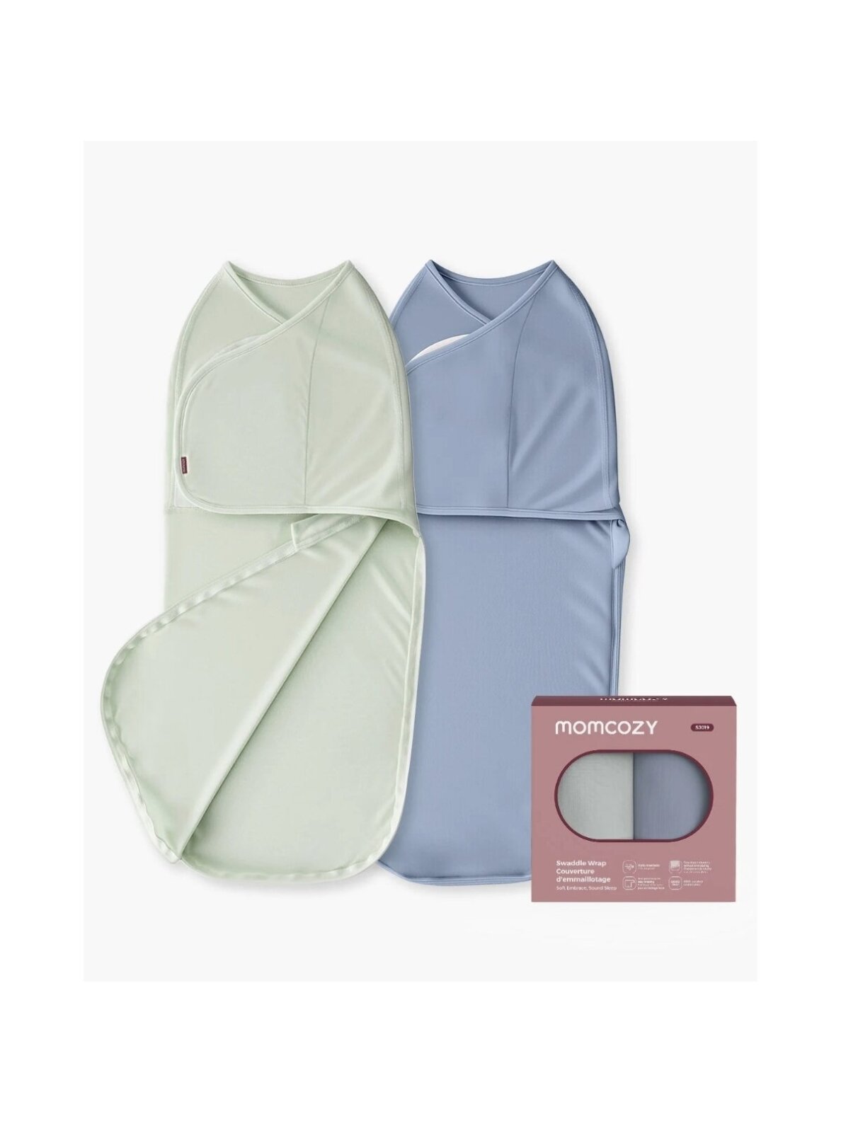 Baby swaddle wrap 0-3 months, 2 pcs, Momcozy (Serenity)