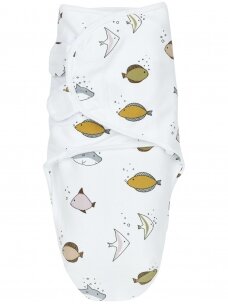 Baby Swaddle, 0-3 months by Meyco Baby (Sea)