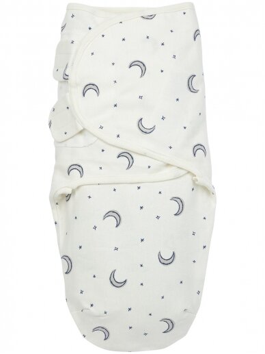 Baby Swaddle, 0-3 months by Meyco Baby, Moon indigo, TOG 1,0 Baby Swaddle, 0-3 months by Meyco Baby, Moon indigo, TOG 1,0